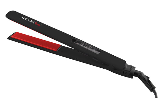 1 Inch (BLACK) RED Plate Flat Iron - ROOTTamer®